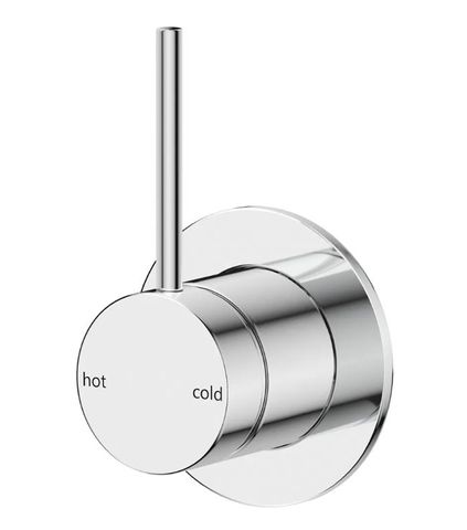 Mica Chrome Shower Mixer - Upwards Handle - TRIM KIT
