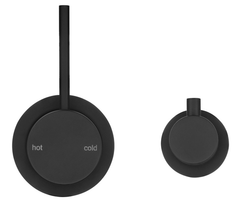 Mica Black Shower Mixer Diverter - UPSW- TRIM KIT