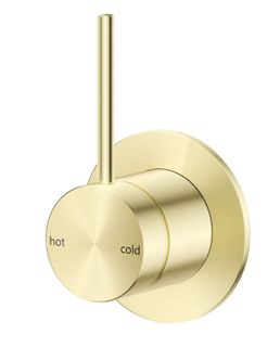Mica French Gold Shower Mixer - Upwards Handle - TRIM KIT