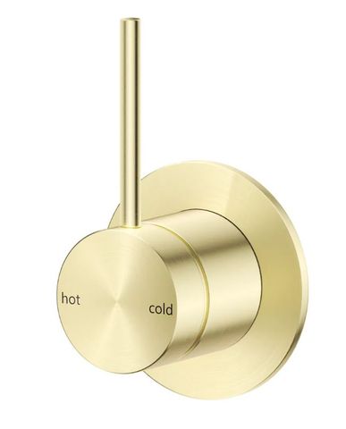 Mica French Gold Shower Mixer - Upwards Handle - TRIM KIT