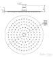 Mica Dusk Bronze Shower Head - 250mm