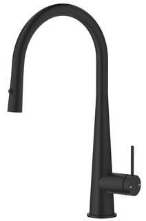 Mica Black Pull-Out Cone Sink Mixer