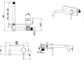Mica Brushed Nickel Wall-Spout Combo - 1P - TRIM KIT