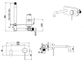 Mica Chrome Wall-Spout Combo - 1P - TRIM KIT