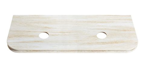 Bondi English Edge 1500x460x50 Sand Dune Top Double Wast Hole