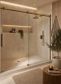 Gladstone Sliding Shower Screen Brushed Bronze