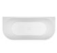 Adore 1500 x 745 Gloss Back to wall bath (INC WHITE OVERFLOW OUTLET)