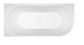 Adore 1500 x 745 Gloss Left hand corner bath (INC WHITE OVERFLOW OUTLET)