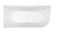 Adore 1500 x 745 Matte White Left hand corner bath (INC MATTE WHITE O/F OUTLET)