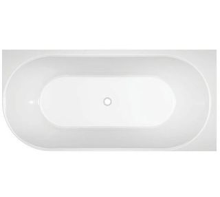 Adore 1500 x 745 Gloss Right hand corner bath (INC WHITE OVERFLOW OUTLET)
