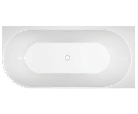 Adore 1500 x 745 Matte White Right hand corner bath (INC MATTE WHITE O/F OUTLET)