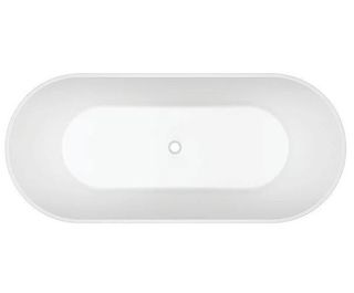 Adore 1500 x 745 Gloss Free-standing bath (INC WHITE OVERFLOW OUTLET)