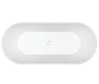 Adore 1500 x 745 Matte White Free-standing bath (INC MATTE WHITE O/F OUTLET)