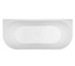 Adore 1700 x 745 Matte White Back to wall bath (INC MATTE WHITE O/F OUTLET)