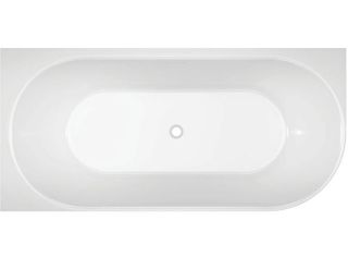 Adore 1700 x 745 Gloss Left hand corner bath (INC WHITE OVERFLOW OUTLET)