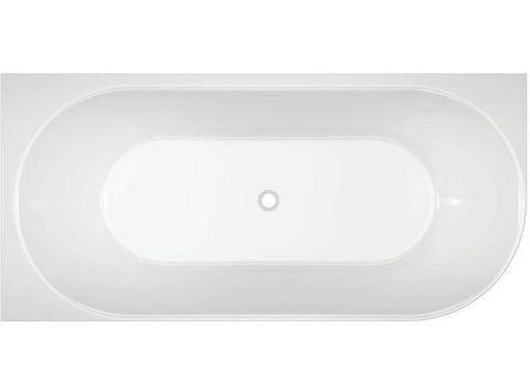 Adore 1700 x 745 Gloss Left hand corner bath (INC WHITE OVERFLOW OUTLET)