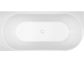 Adore 1700 x 745 Gloss Left hand corner bath (INC WHITE OVERFLOW OUTLET)