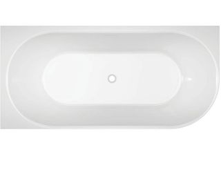 Adore 1700 x 745 Matte White Left hand corner bath (INC MATTE WHITE O/F OUTLET)
