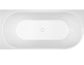 Adore 1700 x 745 Matte White Left hand corner bath (INC MATTE WHITE O/F OUTLET)