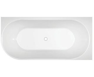 Adore 1700 x 745 Gloss Right hand corner bath (INC WHITE OVERFLOW OUTLET)