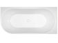 Adore 1700 x 745 Matte White Right hand corner bath (INC MATTE WHITE O/F OUTLET)