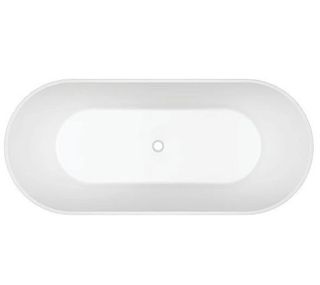 Adore 1700 x 745 Gloss Free-standing bath (INC WHITE OVERFLOW OUTLET)
