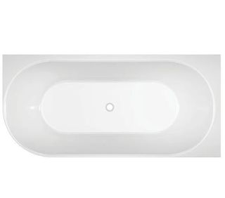 Adore 1800 x 800 Gloss Right hand corner bath (INC WHITE OVERFLOW OUTLET)