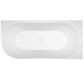 Adore 1800 x 800 Gloss Right hand corner bath (INC WHITE OVERFLOW OUTLET)