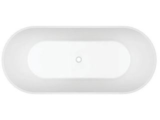 Adore 1800 x 800 Gloss Free-standing bath (INC WHITE OVERFLOW OUTLET)