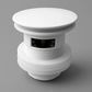Bath overflow pop up/out waste outlet in Gloss White