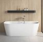 ECO 1500 x 730 Back to Wall Free standing bath (INC WHITE OVERFLOW OUTLET)