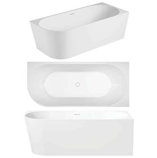 ECO 1400 X 700 Right hand Corner Freestanding bath (INC WHITE OVERFLOW OUTLET)