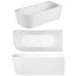 ECO 1400 X 700 Right hand Corner Freestanding bath (INC WHITE OVERFLOW OUTLET)
