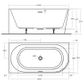 ECO 1400 X 700 Left hand Corner Freestanding bath (INC WHITE OVERFLOW OUTLET)