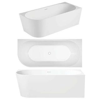 ECO 1500 X 730 Right hand Corner Freestanding bath (INC WHITE OVERFLOW OUTLET)
