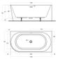ECO 1500 X 730 Right hand Corner Freestanding bath (INC WHITE OVERFLOW OUTLET)