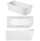 ECO 1700 X 750 Left hand Corner Freestanding bath (INC WHITE OVERFLOW OUTLET)