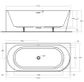 ECO 1700 X 750 Left hand Corner Freestanding bath (INC WHITE OVERFLOW OUTLET)