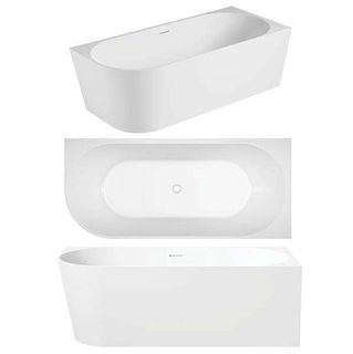 ECO 1700 X 750 Right hand Corner Freestanding bath (INC WHITE OVERFLOW OUTLET)