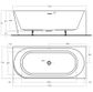 ECO 1700 X 750 Right hand Corner Freestanding bath (INC WHITE OVERFLOW OUTLET)