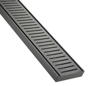 Lauxes NEXT GEN 14 Aluminium Gun Metal Floor Grate 1800 x 100 x 14mm