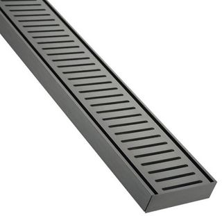 Aluminium Gun Metal Floor Grate 100mm =<400mm (length) x 100mm x 26mm