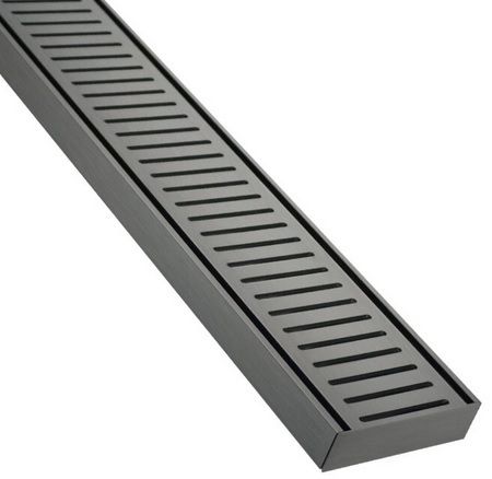 Lauxes Aluminium Gun Metal Floor Grate 5600 x 100 x 26mm