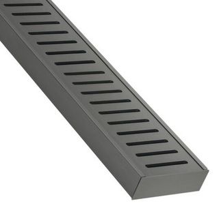 Aluminium Gun Metal Floor Grate =<400mm (length) x 70mm x 23mm