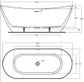 LUKA 1700 X 730 Free standing bath (INC WHITE OVERFLOW OUTLET)