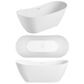 LUKA 1700 X 730 Free standing bath (INC WHITE OVERFLOW OUTLET)