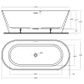 NAVA 1700 X 750 Free standing bath (INC WHITE OVERFLOW OUTLET)