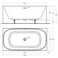 Studio 1500 x 730 Free standing bath (INCLUDES WHITE OVERFLOW WASTE OUTLET)