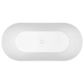 Stria 1700 x 800 Fluted Gloss White Right Free-standing bath (INC WHITE O/F OUTL