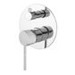 Star Mini Diverter Shower Mixer With Knurled Handle Electroplated Chrome
